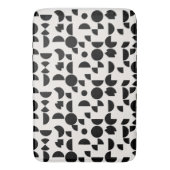 Tapis De Bain Blanc Moderne Elégant Tribal Géométrique (devant Vertical)