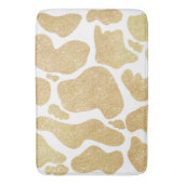 Tapis De Bain Blanc Or simple Grandes Portes de vache Motif anim (devant Vertical)