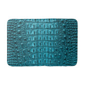 Tapis De Bain blanc turquoise bleu aqua imprimé (Devant)