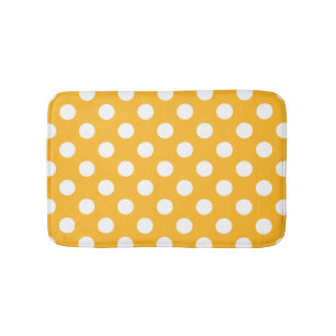 Tapis De Bain Blanchir les pois sur le jaune