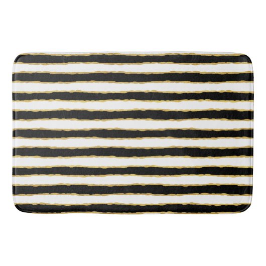 Tapis De Bain Blancs noirs (Devant)