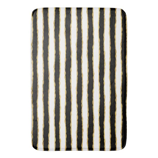 Tapis De Bain Blancs noirs (devant Vertical)