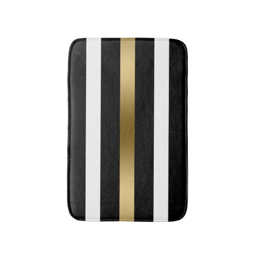 Tapis De Bain Blancs noirs (Devant (Vertical))