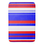 Tapis De Bain Blancs rouges et bleus (devant Vertical)
