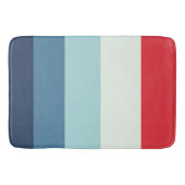 Tapis De Bain Blancs rouges et bleus (Devant)