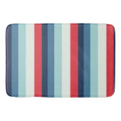 Tapis De Bain Blancs rouges et bleus (Devant)