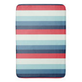 Tapis De Bain Blancs rouges et bleus (devant Vertical)