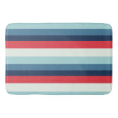 Tapis De Bain Blancs rouges et bleus (Devant)