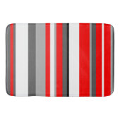 Tapis De Bain Blancs rouges et gris (Devant)