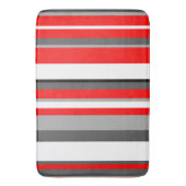 Tapis De Bain Blancs rouges et gris (devant Vertical)