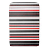 Tapis De Bain Blancs rouges et noirs (devant Vertical)