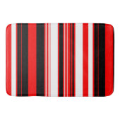 Tapis De Bain Blancs rouges et noirs (Devant)