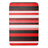 Tapis De Bain Blancs rouges et noirs (devant Vertical)