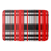 Tapis De Bain Blancs rouges et noirs (Devant)