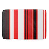 Tapis De Bain Blancs rouges et noirs (Devant)