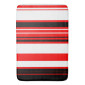 Tapis De Bain Blancs rouges et noirs (devant Vertical)