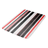 Tapis De Bain Blancs rouges et noirs (Angle)