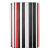 Tapis De Bain Blancs rouges et noirs (devant Vertical)
