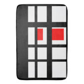 Tapis De Bain Blancs rouges et noirs (devant Vertical)