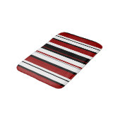 Tapis De Bain Blancs rouges noirs (Angle)