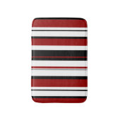 Tapis De Bain Blancs rouges noirs (Devant (Vertical))
