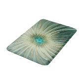 Tapis De Bain Blé Turquoise Fleur d'Imaginaire Abstrait moderne (Angle)