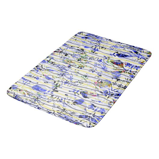 Tapis De Bain Bleu (Angle)