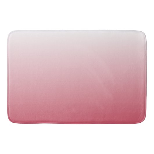 Tapis De Bain Bleu à deux tons foncé rose saumon (Devant)