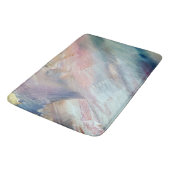 Tapis De Bain Bleu Abstrait (Angle)
