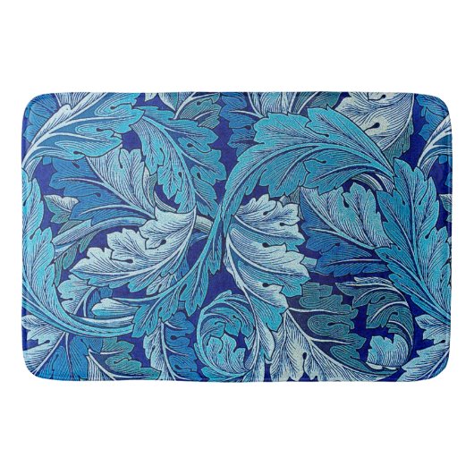 Tapis De Bain Bleu Acanthus (Devant)