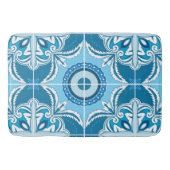 Tapis De Bain 💙 bleu 🤍 blanc (Devant)