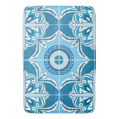 Tapis De Bain 💙 bleu 🤍 blanc (devant Vertical)