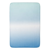 Tapis De Bain Bleu Blanc Ombre Grandes (devant Vertical)