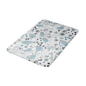 Tapis De Bain Bleu Bleu noir gris (Angle)