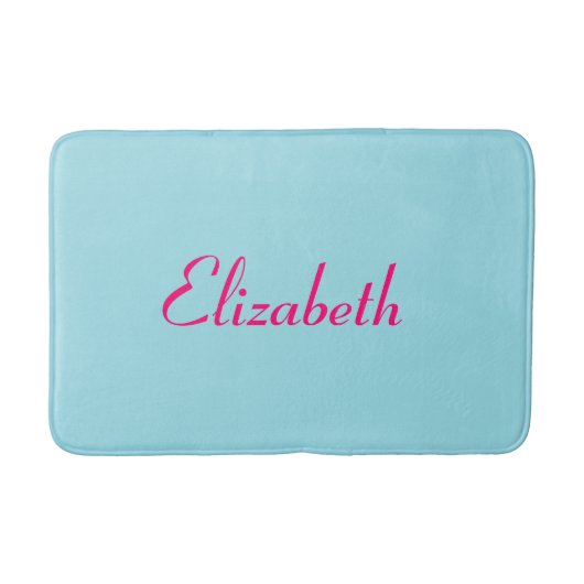 Tapis de bain bleu charmant (Devant)