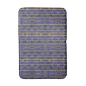 Tapis De Bain Bleu Chic Pailleté Or (Devant (Vertical))