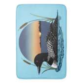 Tapis De Bain Bleu couché de soleil (devant Vertical)