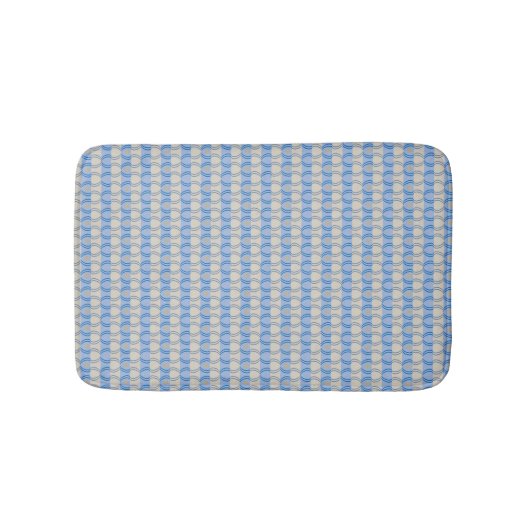 Tapis De Bain Bleu courant Tan de Candystripe (Devant)
