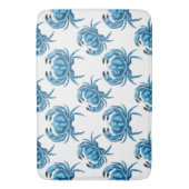 Tapis De Bain Bleu Crabes Bord de mer (devant Vertical)