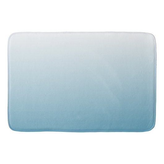 Tapis De Bain Bleu d'ange à deux tons (Devant)