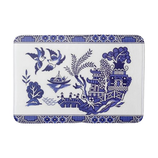 Tapis de bain bleu de couverture de cuisine de (Devant)