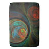 Tapis De Bain Bleu de renaissance Art Abstrait (devant Vertical)