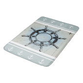 Tapis De Bain Bleu défraîchi Naute à thème (Angle)