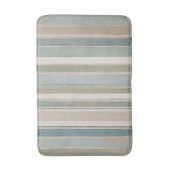 Tapis De Bain Bleu Duché Turquoise Sage Beige Stripe (Devant (Vertical))