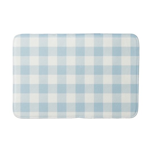 Tapis De Bain Bleu En vichy Buffalo Check Coastal (Devant)