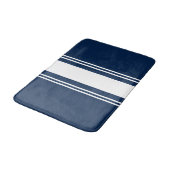 Tapis De Bain Bleu et blanc (Angle)