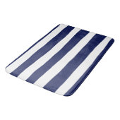 Tapis De Bain Bleu et blanc (Angle)
