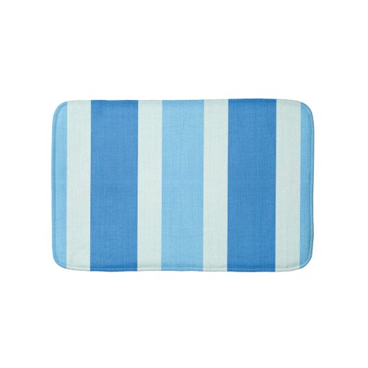 Tapis De Bain Bleu et blanc (Devant)