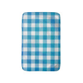 Tapis De Bain Bleu et blanc À damiers Buffalo Plaid (Devant (Vertical))