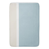 Tapis de bain bleu et blanc Coastal Calm Spa (devant Vertical)